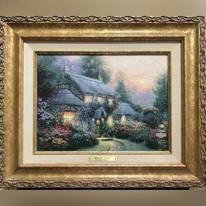 Thomas Kincade Art in Gold Frame